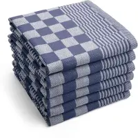 Byrklund Theedoek Clean & Tidy Blauw (Set van 6)