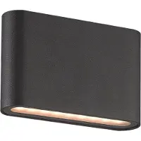 LumenXL Antraciete badkamer wandlamp - Kenny