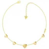 GUESS Damen-Kette Edelstahl Swarovski-Kristall One Size Goud 32015812