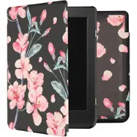 IMoshion Design Slim Hard Case Bookcase voor de Kobo Nia - Blossom Watercolor Black