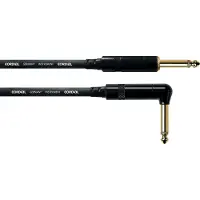 Cordial CCI 3 PR - Instrumentkabel - Jack Recht naar Jack Haaks - 3 Meter - Zwart - REAN Vergulde Contacten - Handgesoldeerd