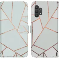 IMoshion Design Softcase Bookcase voor de Samsung Galaxy A32 (5G) - White Graphic