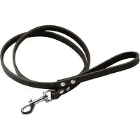 Topmast - Hondenriem - Hondenlijn - Trainingslijn - Leer - Donkerbruin - Softleer - 200 cm x 14 mm - Sterk