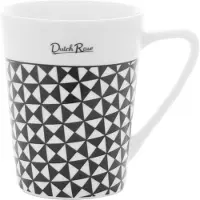 Dutch rose Beker Driehoek 4 Stuks Wit wit aardewerk Dutch Rose Beker
