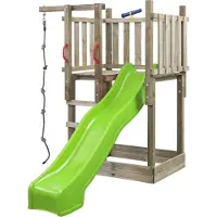 Swing King SwingKing speeltoren Mario met glijbaan 2,5m appelgroen 131x250x210cm