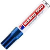 Edding 500, met wigvormige punt 2-7 mm, blauw, 10 stuks