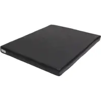 Topmast Benchkussen Leatherlook zwart.-maat 6-120x75cm