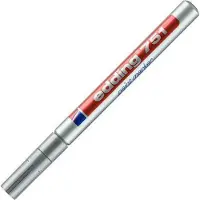 Edding paint marker 751, 1-2 mm, zilver, 10 stuks