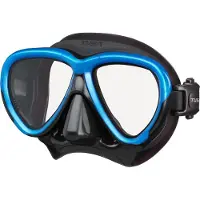 Tusa Intega - Premium snorkelmasker & duikbril van hypoallergeen siliconen met breed gezichtsveld en 3D SYNQ pasvorm - Zwart/Fishtail Blue - M2004QB FB