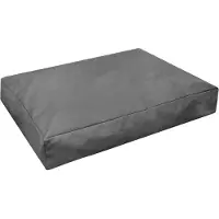 Topmast Comfortbag Hondenkussen Leatherlook Antraciet Leer - Zachte vulling 80 x 55 x 15 cm
