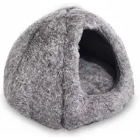 Topmast Kattenmand Kattenkussen Dierenkussen - Supersoft + Warm Snoozie - 33 x 26 cm - Grijs