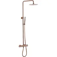 Guido Gusto Opbouw regendouche 20cm hoofddouche thermostatisch copper