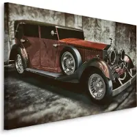 Karo-art Schilderij - Prachtige Oldtimer , print op canvas, Premium print