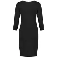 Love2Wait Zwangerschapsjurk Ponte Di Roma Suede Zwart | Maat: M