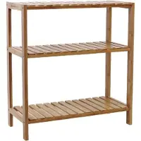 Mira Home Stellingskast – Wandplank – Basic – Bamboe – Bruin - 60x26x66