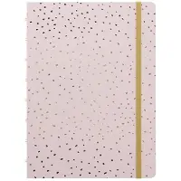 Adlibris Notitieboek Ruled Quartz A5 Gelinieerd Papier Roze/goud
