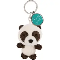 Nici Sleutelhanger Alles Gute Junior 7 Cm Pluche Zwart/turquoise