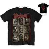 Ginza.se Slipknot - New Masks Heren Tshirt - XXL - Zwart