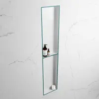 Mondiaz Easy nis 90x30x8cm 2 vakken smag/talc