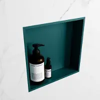 Mondiaz easy nis 29,5x29,5 cm in solid surface kleur smag | smag. 1 vak geschikt voor in- of opbouw