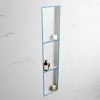 Mondiaz EASY Nis 149,5x29,5cm in solid surface kleur Jeans | Talc. 3 vakken geschikt voor in- of opbouw