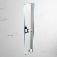 Mondiaz Easy nis 90x30x8cm 2 vakken jeans/talc