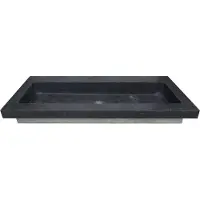 Mueller Viggo hardstenen meubelwastafel 120x46x5cm zonder kraangaten