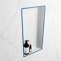 Mondiaz easy nis 59,5x29,5 cm in solid surface kleur jeans | talc. 1 vak geschikt voor in- of opbouw
