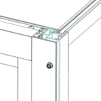 Sealskin SOHO kit voor montage schuifdeur met zijwand