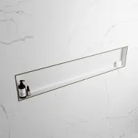Mondiaz EASY Nis 149,5x29,5cm in solid surface kleur Army | Talc. 1 vak geschikt voor in- of opbouw