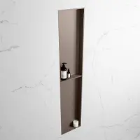 Mondiaz Easy nis 90x30x8cm 2 vakken smoke