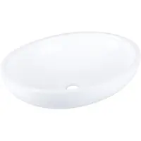 Differnz Waskom Badkamer Dias - Keramiek - Ovaal - Wit - 42,5cm