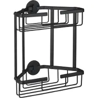 Differnz Doucherek | (Driehoek, 2 laags, Aluminium, Zwart)