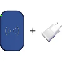 Choetech Draadloze Qi Smartphone oplader met 3 coils - 10W - Incl. AC adapter - Blauw