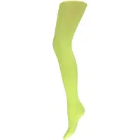 Witbaard Panty dik 60 denier microfiber fluor geel