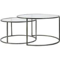 Light & Living salontafel duarte set van 2 75x75x44cm -