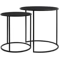 Light & Living bijzettafel duarte Ø50x52cm - set van 2