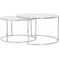 Light & Living salontafel duarte set van 2 75x75x44cm -