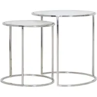 Light & Living bijzettafel duarte Ø50x52cm - set van 2