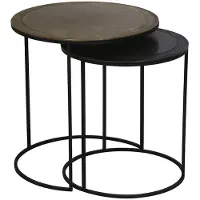 Light & Living bijzettafel talca Ø49x52cm - set van 2