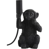 Light & Living Tafellamp E14 13x12,5x23,5 cm MONKEY mat zwart