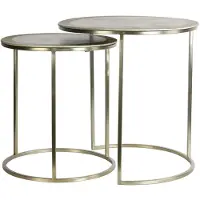 Light & Living bijzettafel talca Ø50x52cm - set van 2