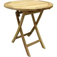 AVH-Collectie Klaptafel 90 cm rond teak