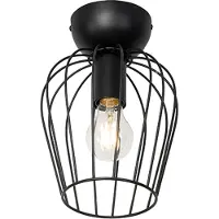 QAZQA Moderne plafondlamp zwart draad - Palica