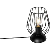 QAZQA Moderne tafellamp zwart draad - Palica