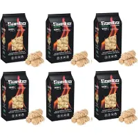 Samba Premium aanmaakwokkels en aanmaakkrullen 6 kilo (ca 480 stuks) met lange brandduur voor veilig en natuurlijk aansteken van BBQ, vuurkorf en openhaard