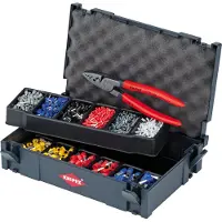 Knipex 97 90 06 Krimptang Adereindhulzen 0.25 tot 16 mm² Incl. assortiment adereindhulzen in koffer