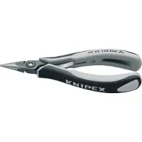 Knipex 34 22 130 ESD Platte rondbektang ESD Recht Chroom-vanadium kogellagerstaal 135 mm