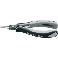 Knipex 34 32 130 ESD Rondbektang ESD Recht Chroom-vanadium kogellagerstaal 135 mm