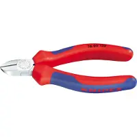 Knipex 76 05 125 Elektronica en fijnmechanica Zijkniptang Met facet 125 mm